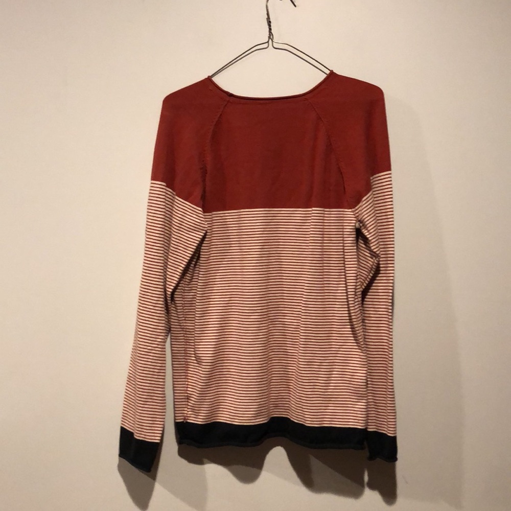 Analog Striped Color Block Sweater - image 7
